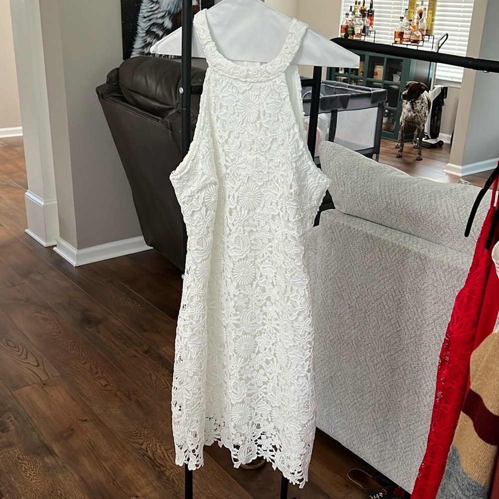 White lace dress